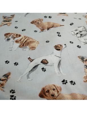 Szycie z pasją|Bawełniany Worek do Przedszkola – Pieski i Łapki na Jasnym Tle|Worki do przedszkola|SZYCIE Z PASJĄ