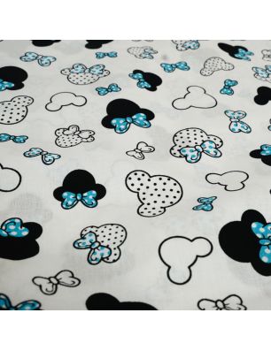 Szycie z pasją|Bawełniany Worek do Przedszkola – Myszki z Miętowymi Kokardkami|Worki do przedszkola|SZYCIE Z PASJĄ