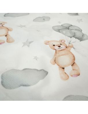 Szycie z pasją|Bawełniany Worek do Przedszkola – Miś z Balonikami na Chmurkach|Worki do przedszkola|SZYCIE Z PASJĄ