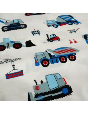 Szycie z pasją|Bawełniany Worek do Przedszkola – Maszyny Budowlane|Worki do przedszkola|SZYCIE Z PASJĄ