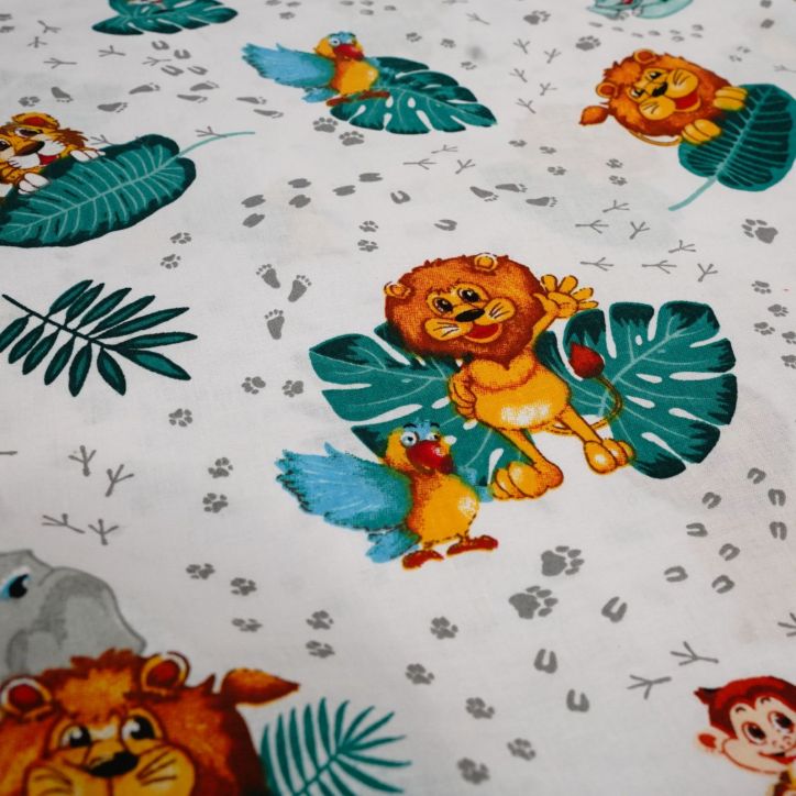 Bawełniany Worek do Przedszkola – Lwiątka z Dżungli