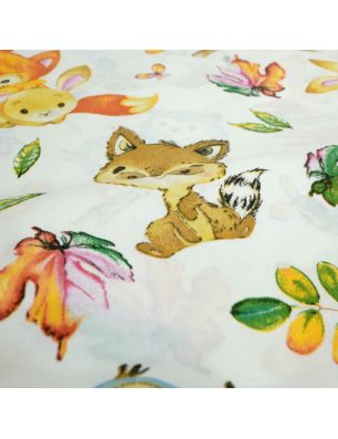 Szycie z pasją|Bawełniany Worek do Przedszkola – Leśni Przyjaciele i Jesienne Listki|Worki do przedszkola|SZYCIE Z PASJĄ