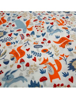 Szycie z pasją|Bawełniany Worek do Przedszkola – Leśne Zwierzątka|Worki do przedszkola|SZYCIE Z PASJĄ