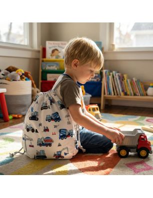 Bawełniany Worek do Przedszkola – Maszyny Budowlane