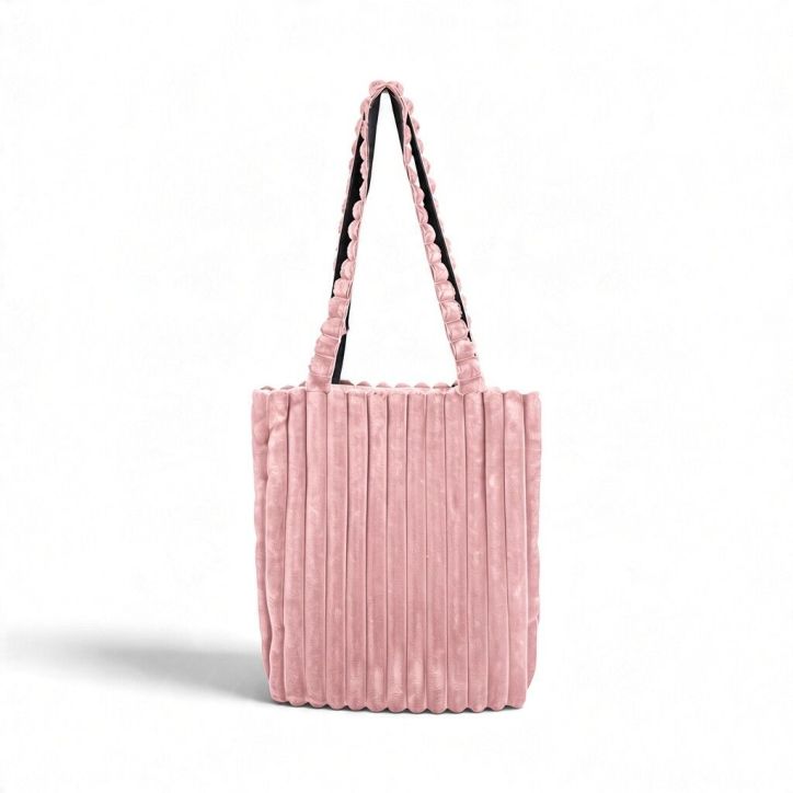 Torba sztruksowa shopper Tola Pudrowy Róż Torba sztruksowa shopper Tola Pudrowy Róż