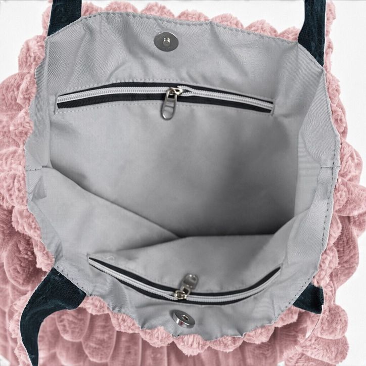 Torba sztruksowa shopper Tola Pudrowy Róż Torba sztruksowa shopper Tola Pudrowy Róż