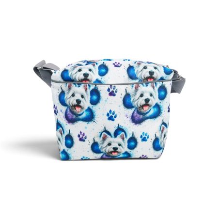 Torebka dziecięca na ramię Tobi z motywem piesków Westie